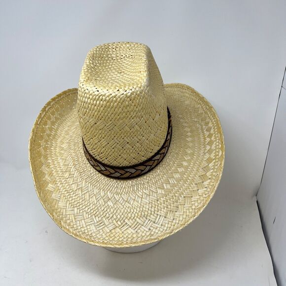 Vintage Resistol Mens Western Straw Hat Size 6 3/4 Snake River Stagecoach Texas - Picture 3 of 7